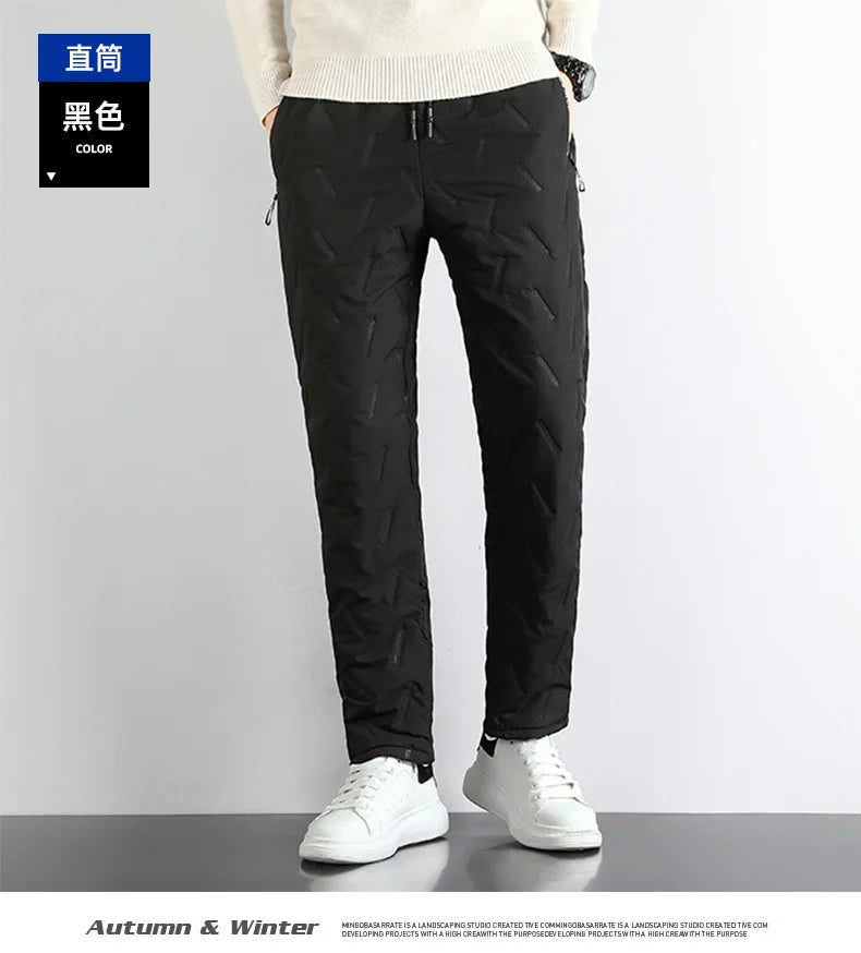 Lamb Plush Cotton Jacket and Winter Pants for Men Plush and Thickened Two-piece Warm Set Cross-border Large Size Coat and Pants