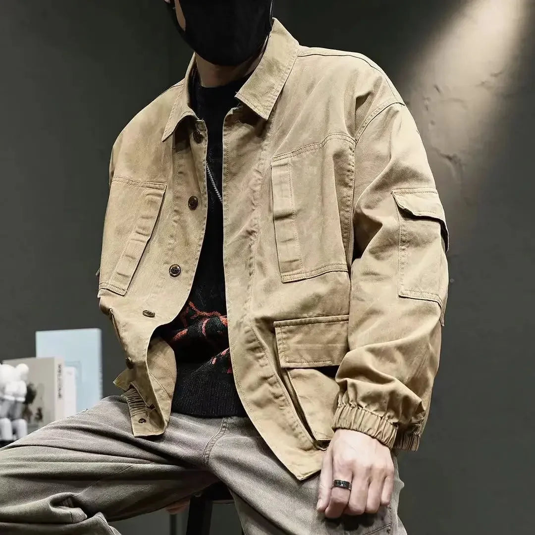 Men's Denim Jacket Loose Male Jean Coats New In Vintage Korean Popular Clothes Trendy Aesthetic Winter Outerwear Low Cost Y2k