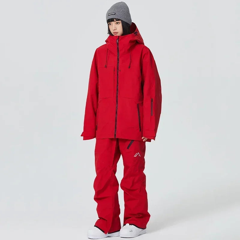 Snow Tracksuit 2025 New Winter Outdoor Ski Suits Men Snowboard Clothes Pant Sport Women Warm Waterproof Windproof Skiing Set