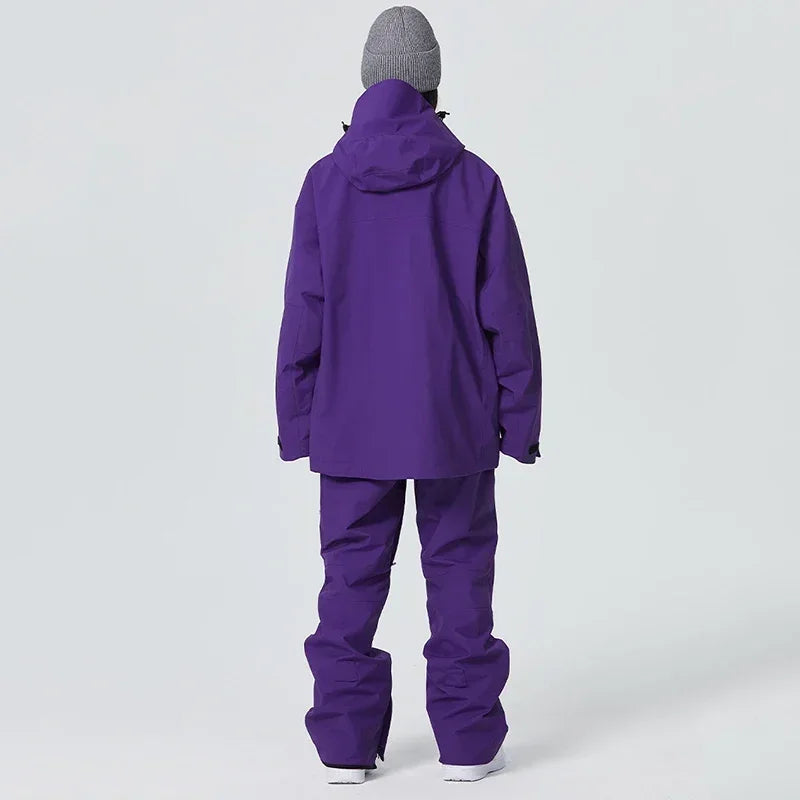 Snow Tracksuit 2025 New Winter Outdoor Ski Suits Men Snowboard Clothes Pant Sport Women Warm Waterproof Windproof Skiing Set