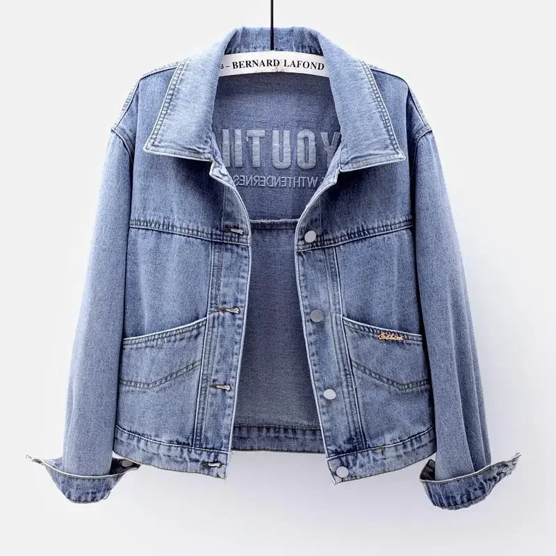 Women's Denim Jackets Spring Autumn 2025 New Arrivals Korean Female Jeans Coats Trend Outer Outerwears in Promotion Original