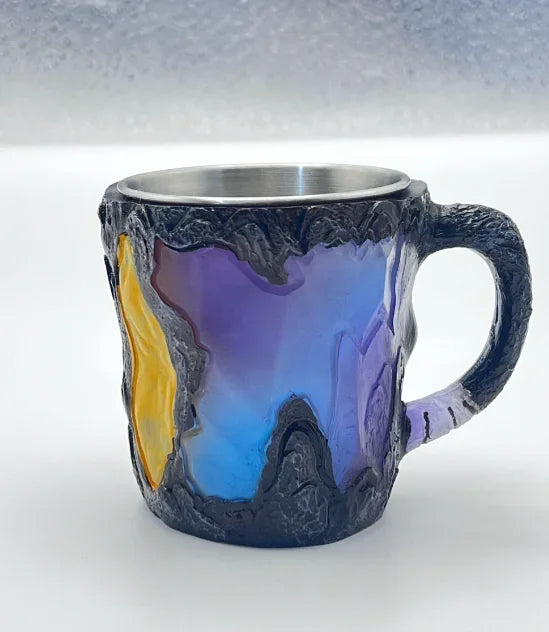 Imitation Mineral Crystal Coffee Mug Simulation Mineral Crystal Resin Coffee Cups Stylish Water Cup Birthday Christmas Gifts
