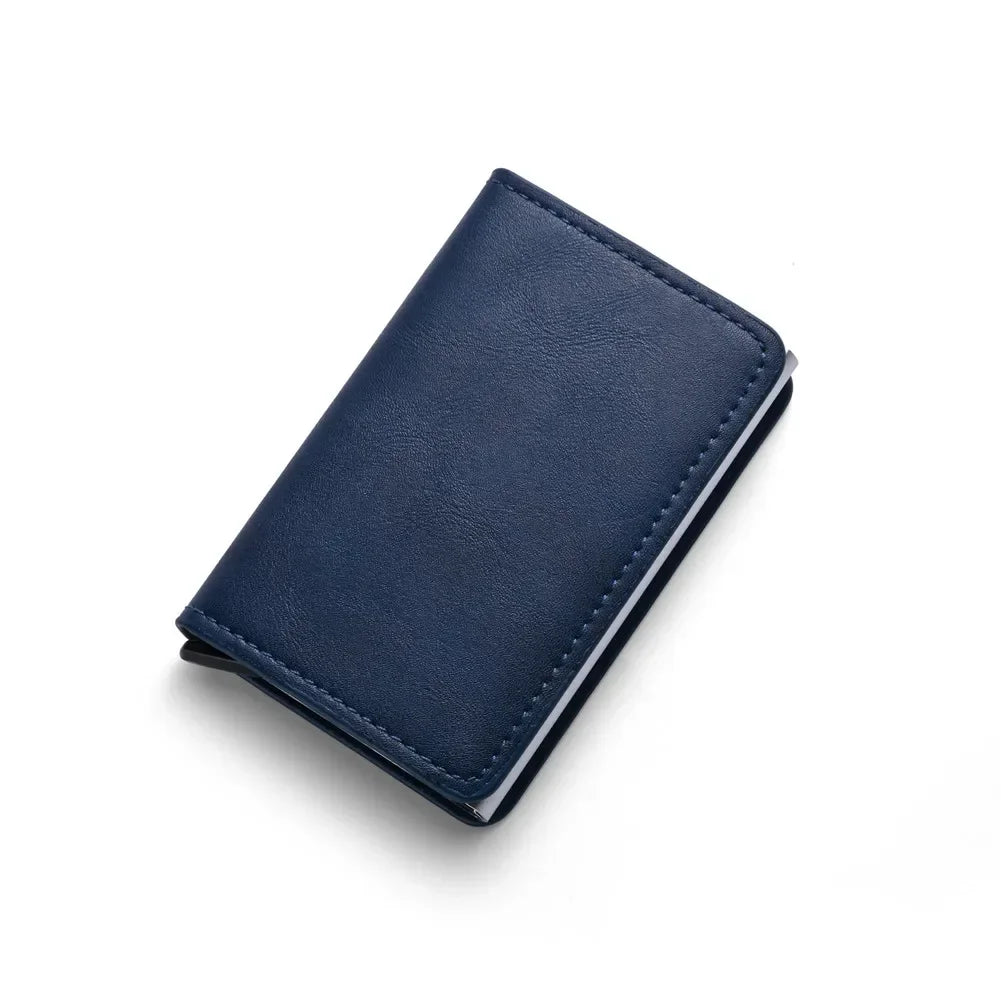 Anti Rfid Blocking Protected Magic Slim Aluminum Men Wallet ID Credit Card Holder Case Mini Automatic Pop up Bank Card Wallets