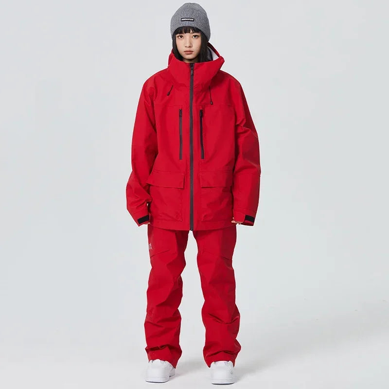 Winter Snowboard Wear Tracksuit New Windproof 2025 Women Ski Clothing Men Outdoor Sport Snow Jacket Pant Sets Couple Skiing Suit