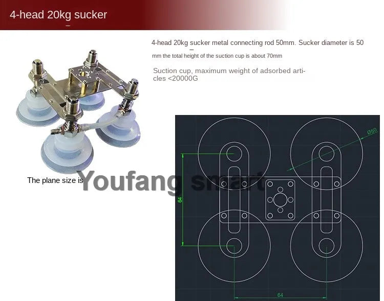 3/6/10/20kg Load Air Pump 1/2/4 Suction Cup For Arduino Robot DIY Kit PWM Control Cable Robot Arm Open Source Programmable Robot