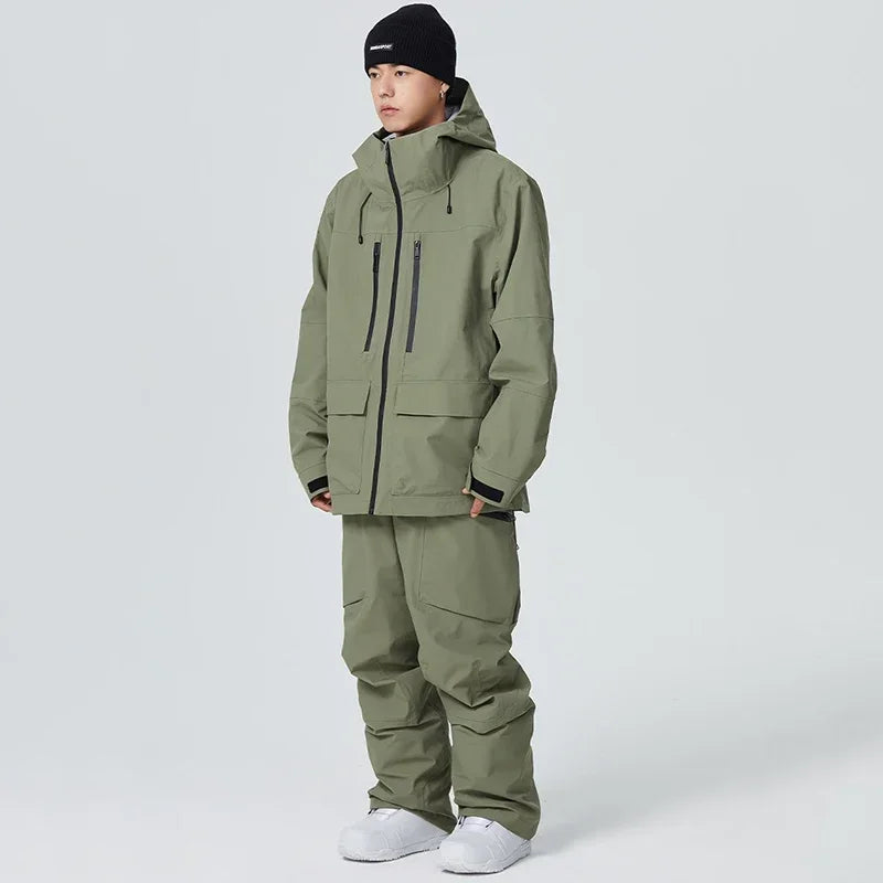 Winter Snowboard Wear Tracksuit New Windproof 2025 Women Ski Clothing Men Outdoor Sport Snow Jacket Pant Sets Couple Skiing Suit