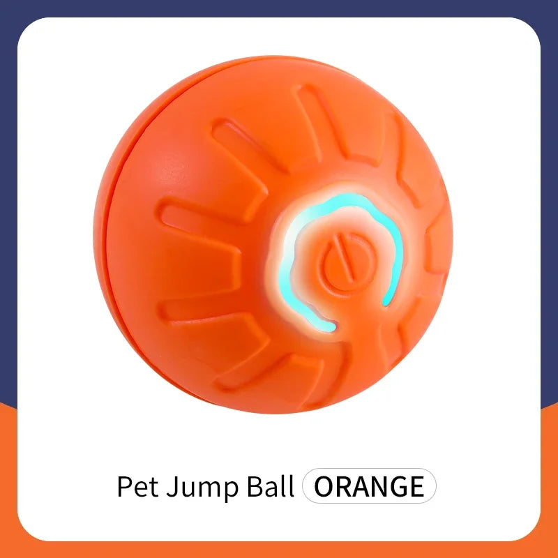 Smart Interactive Dog Toy Ball – USB Rechargeable, Automatic Bouncing & Rolling with RGB Lights for Dogs & Cats