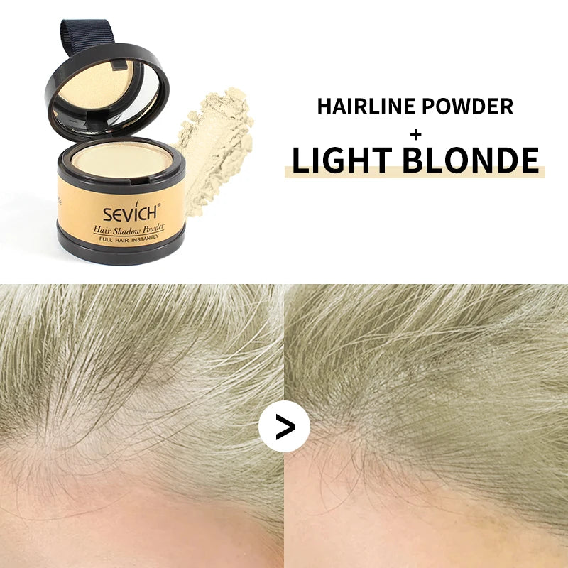 Waterproof Hairline Shadow Powder Instantly Makeup Edge Control Hair Concealer Root Cover Up Gray
