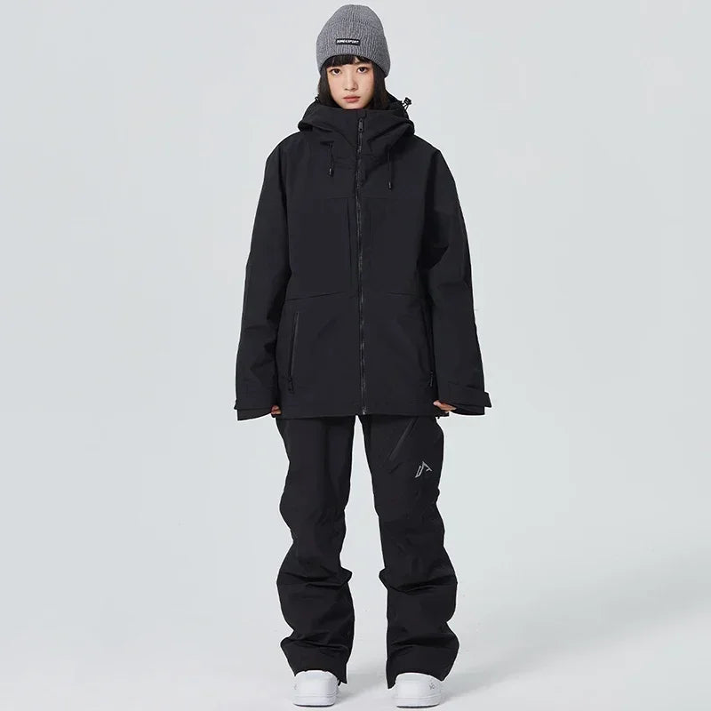 Snow Tracksuit 2025 New Winter Outdoor Ski Suits Men Snowboard Clothes Pant Sport Women Warm Waterproof Windproof Skiing Set