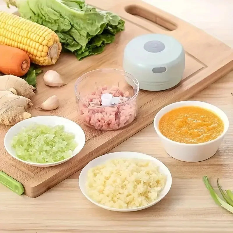 100ML/250ML Mini Electric Garlic Chopper USB Meat Grinder Garlic Masher Machine Sturdy Durable Crushed Ginger Vegetable Crusher