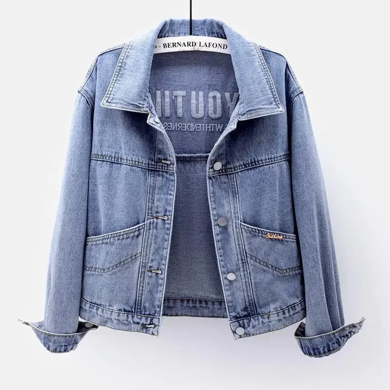 Women's Denim Jackets Spring Autumn 2025 New Arrivals Korean Female Jeans Coats Trend Outer Outerwears in Promotion Original