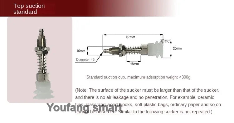 3/6/10/20kg Load Air Pump 1/2/4 Suction Cup For Arduino Robot DIY Kit PWM Control Cable Robot Arm Open Source Programmable Robot