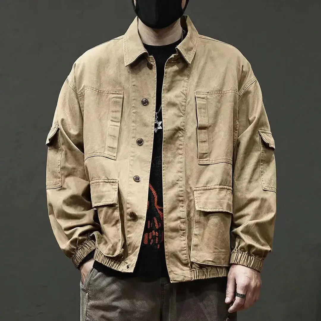 Men's Denim Jacket Loose Male Jean Coats New In Vintage Korean Popular Clothes Trendy Aesthetic Winter Outerwear Low Cost Y2k