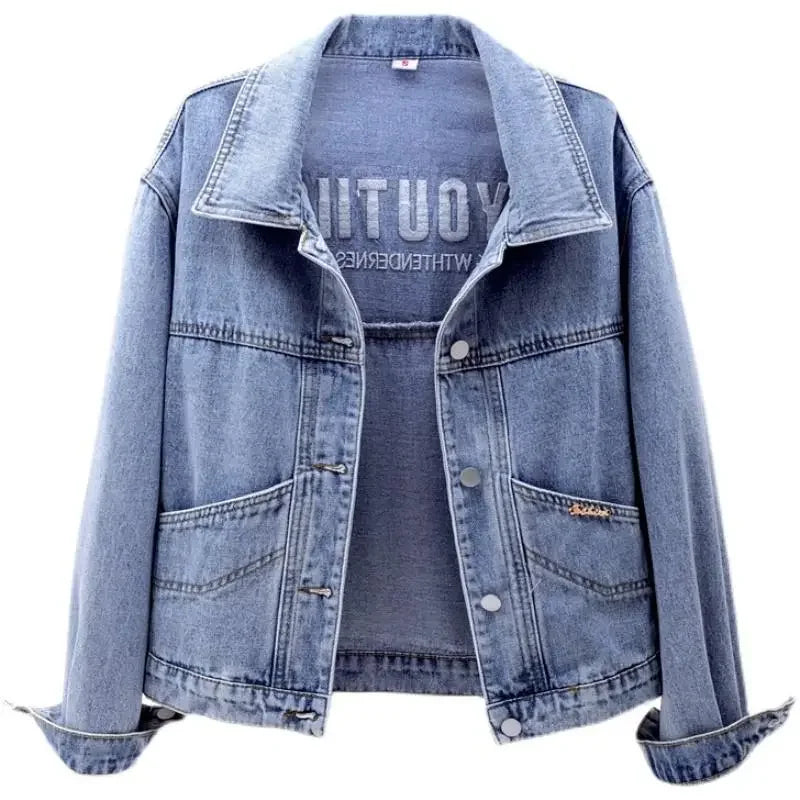 Women's Denim Jackets Spring Autumn 2025 New Arrivals Korean Female Jeans Coats Trend Outer Outerwears in Promotion Original