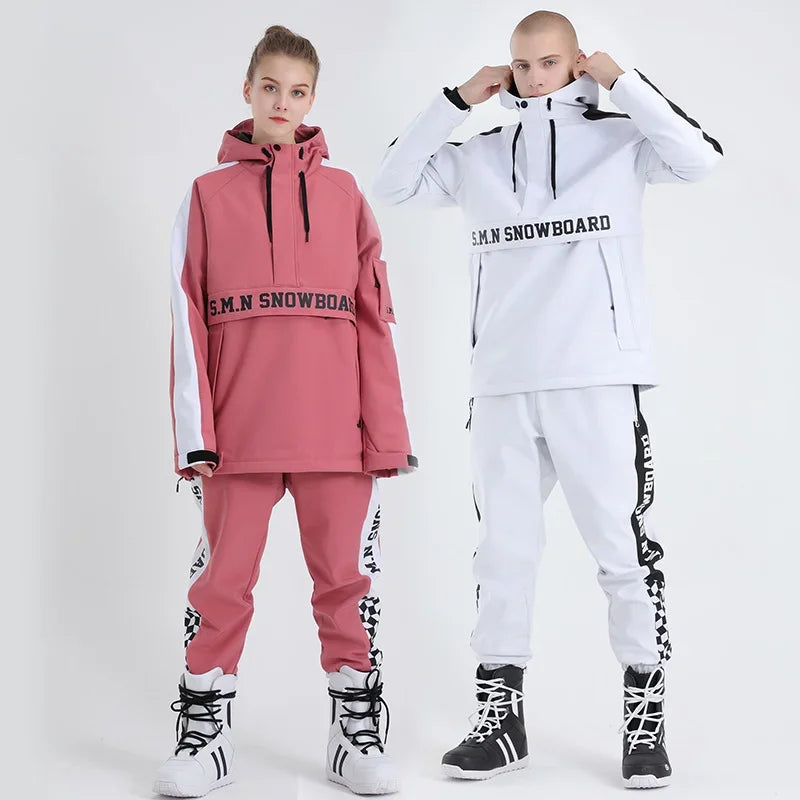 New Ski Suites Adult Winter Waterproof Snowboard Wear Windproof Men Women Skiing Jacket Pant Outdoor Sports Couple Snow Trousers