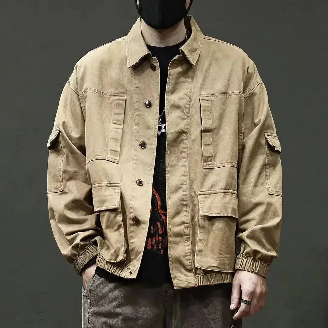 Men's Denim Jacket Loose Male Jean Coats New In Vintage Korean Popular Clothes Trendy Aesthetic Winter Outerwear Low Cost Y2k