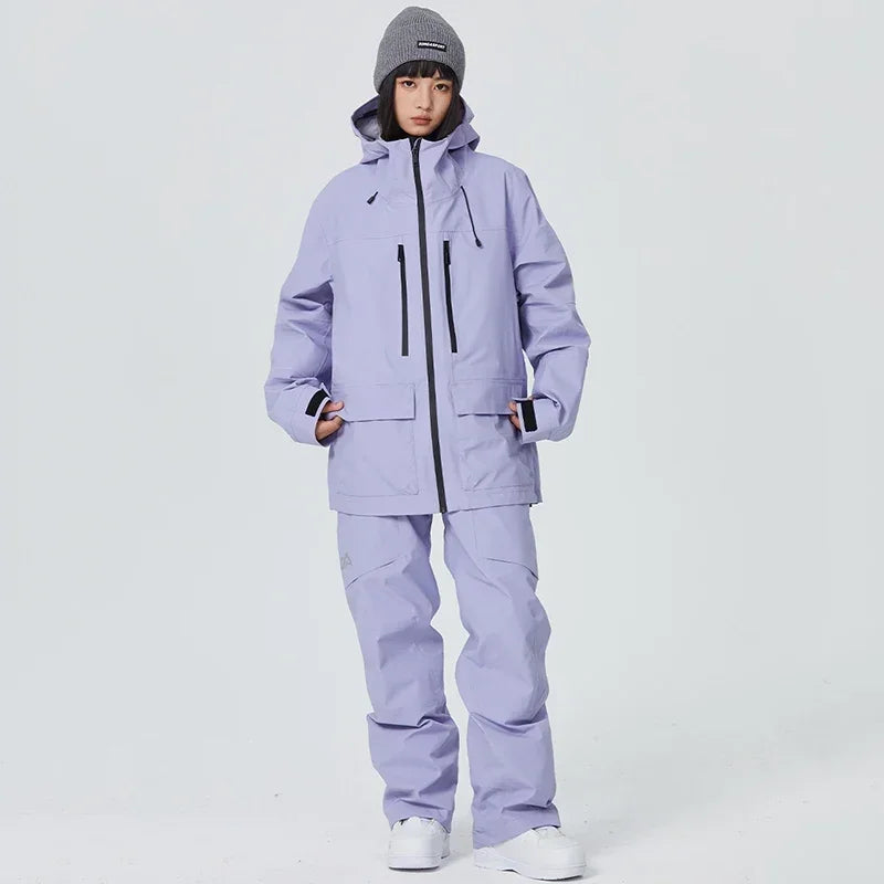 Winter Snowboard Wear Tracksuit New Windproof 2025 Women Ski Clothing Men Outdoor Sport Snow Jacket Pant Sets Couple Skiing Suit