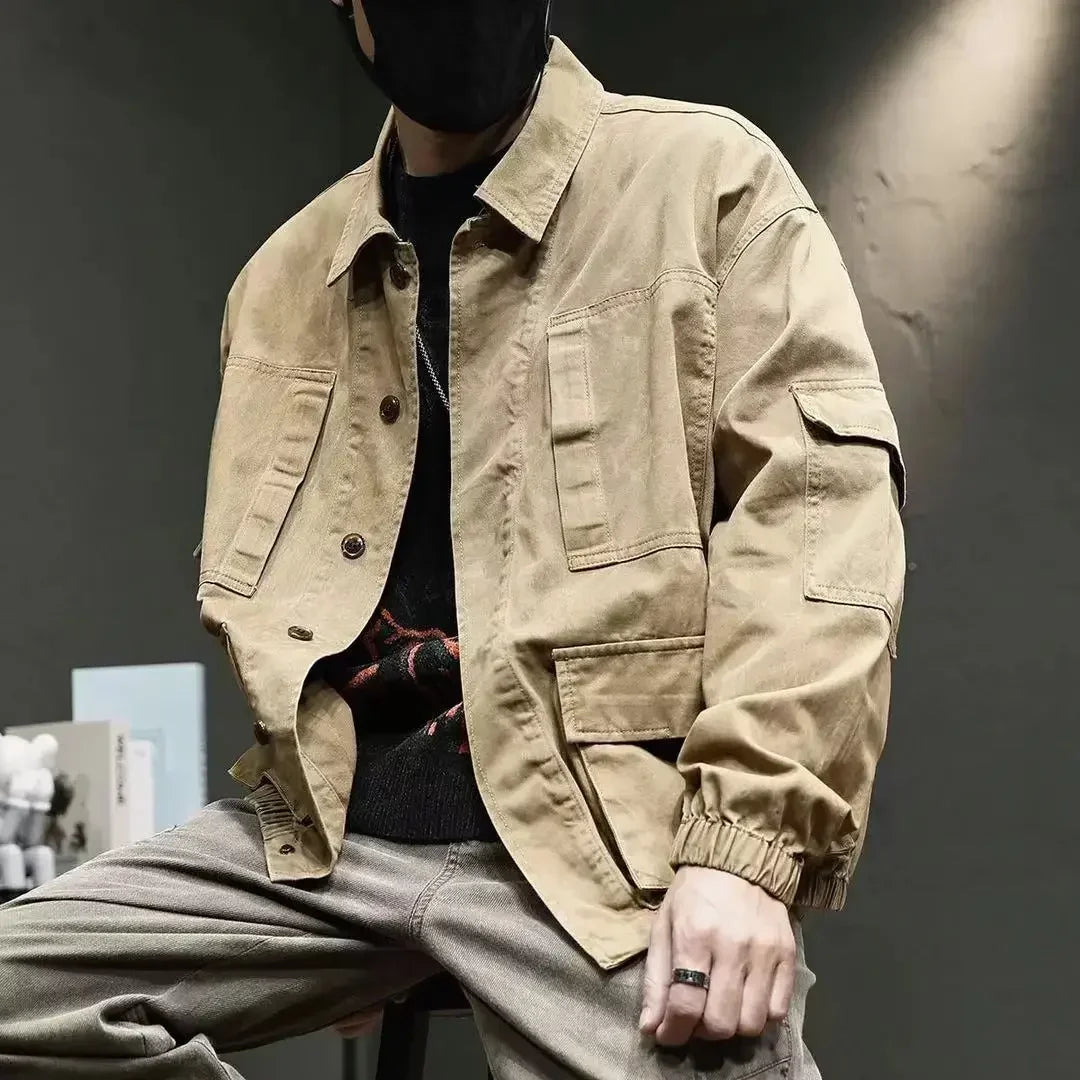 Men's Denim Jacket Loose Male Jean Coats New In Vintage Korean Popular Clothes Trendy Aesthetic Winter Outerwear Low Cost Y2k