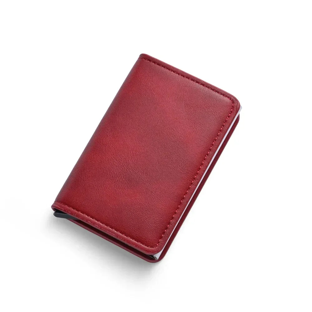 Anti Rfid Blocking Protected Magic Slim Aluminum Men Wallet ID Credit Card Holder Case Mini Automatic Pop up Bank Card Wallets