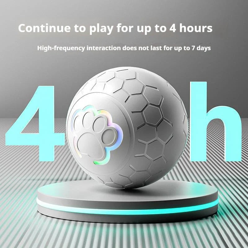 Smart Interactive Dog Toy Ball – USB Rechargeable, Automatic Bouncing & Rolling with RGB Lights for Dogs & Cats