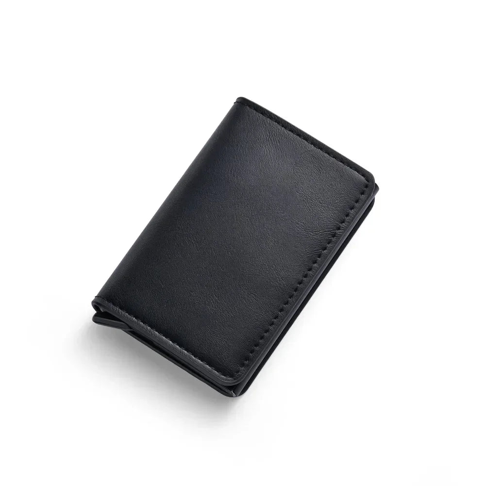 Anti Rfid Blocking Protected Magic Slim Aluminum Men Wallet ID Credit Card Holder Case Mini Automatic Pop up Bank Card Wallets