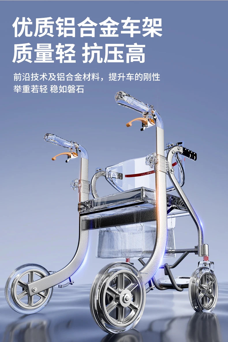 Assist Devices Senior Chairs Luggage Trolley Portable Device Senior Chairs Hand Brake Krzesło Prysznicowe Senior Furniture