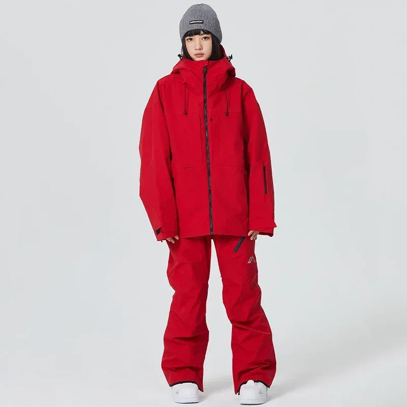 Snow Tracksuit 2025 New Winter Outdoor Ski Suits Men Snowboard Clothes Pant Sport Women Warm Waterproof Windproof Skiing Set