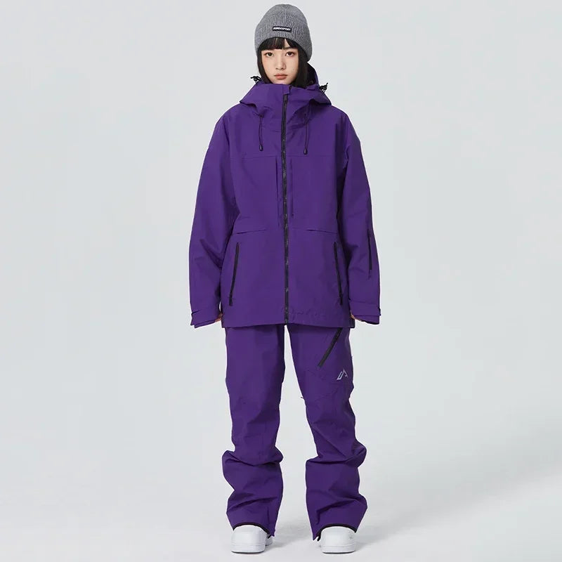 Snow Tracksuit 2025 New Winter Outdoor Ski Suits Men Snowboard Clothes Pant Sport Women Warm Waterproof Windproof Skiing Set