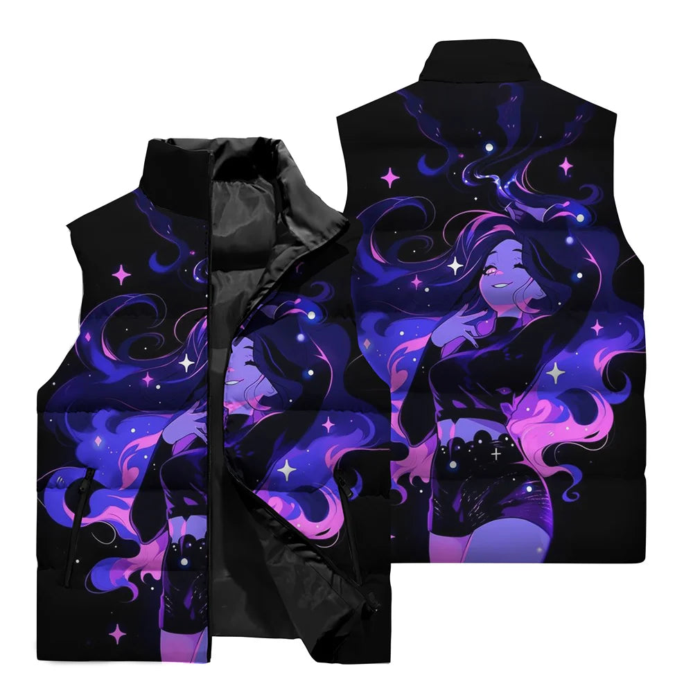 Jinx Anime Printed Pattern 3d Vest Winter New Men's Vest Jacket Street Fashion Clothing Slim Style Fabric Soft Men's Clothing