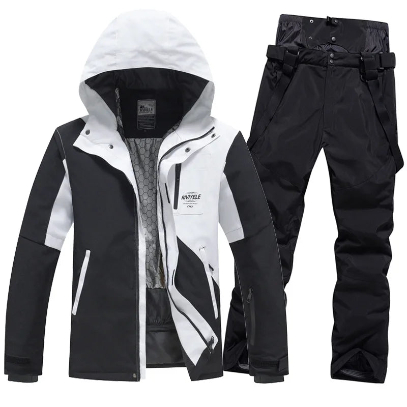 Ski Suites Women Winter New Men Snowboard Wear Hooded Warm Outdoor Snow Jackets Pants Skiing Set Windproof Overalls Ski Clothing