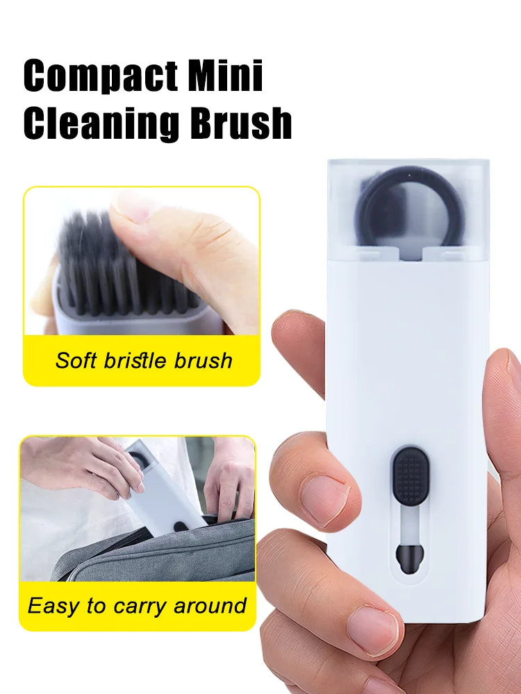 7-in-1 Computer Keyboard Cleaner Brush Electronics Cleaning Kits Earphone Cleaning Pen Laptop Screen Cleaning Tool Keycap Puller