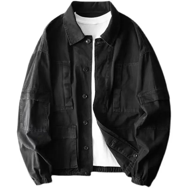 Men's Denim Jacket Loose Male Jean Coats New In Vintage Korean Popular Clothes Trendy Aesthetic Winter Outerwear Low Cost Y2k