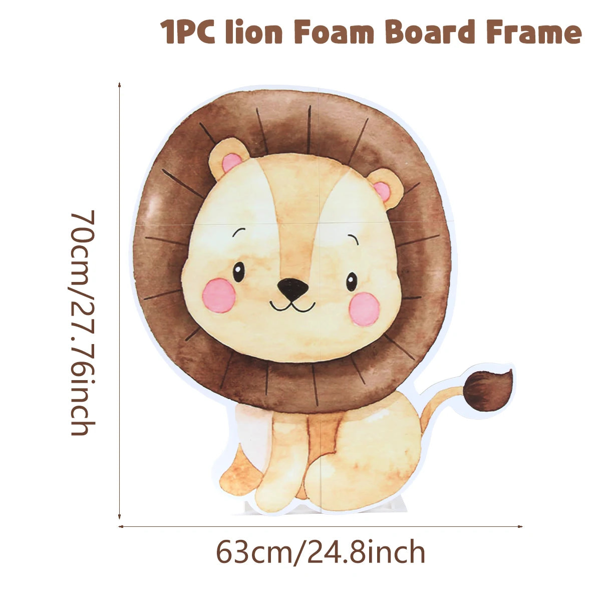 Jungle Animal Backdrop Safari Birthday Party Decoration Kids Woodland Wild One Lion Themed Party Supplies Baby Shower Decor