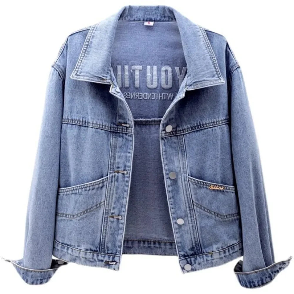 Women's Denim Jackets Spring Autumn 2025 New Arrivals Korean Female Jeans Coats Trend Outer Outerwears in Promotion Original