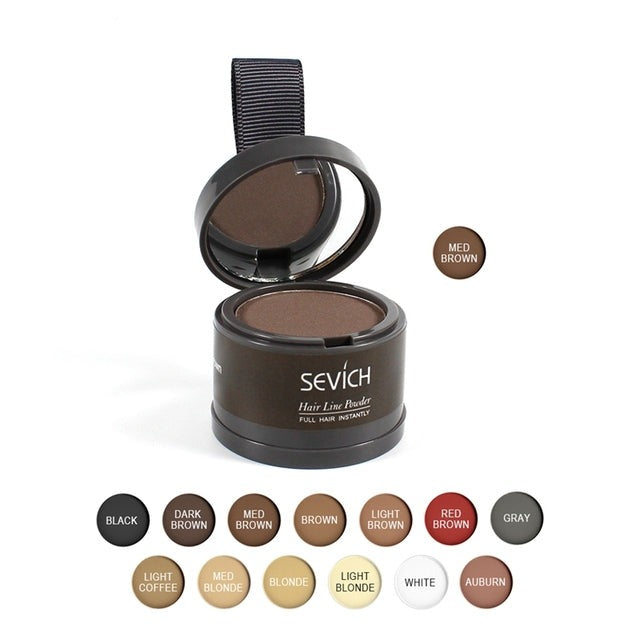 Waterproof Hairline Shadow Powder Instantly Makeup Edge Control Hair Concealer Root Cover Up Gray