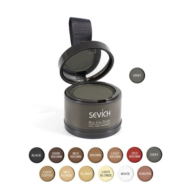 Waterproof Hairline Shadow Powder Instantly Makeup Edge Control Hair Concealer Root Cover Up Gray