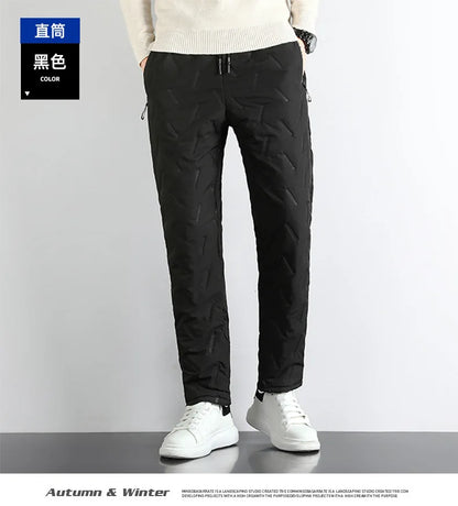 Lamb Plush Cotton Jacket and Winter Pants for Men Plush and Thickened Two-piece Warm Set Cross-border Large Size Coat and Pants