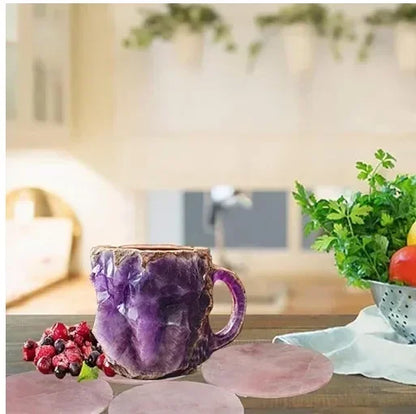 Imitation Mineral Crystal Coffee Mug Simulation Mineral Crystal Resin Coffee Cups Stylish Water Cup Birthday Christmas Gifts