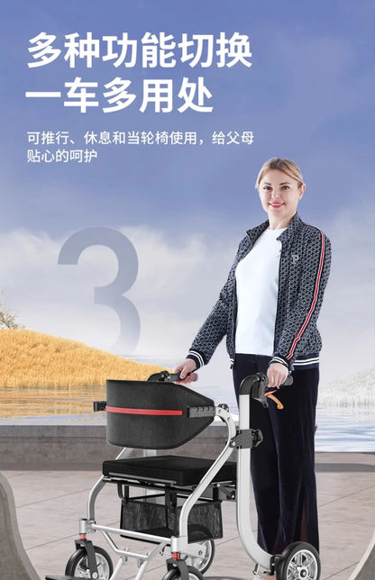 Assist Devices Senior Chairs Luggage Trolley Portable Device Senior Chairs Hand Brake Krzesło Prysznicowe Senior Furniture