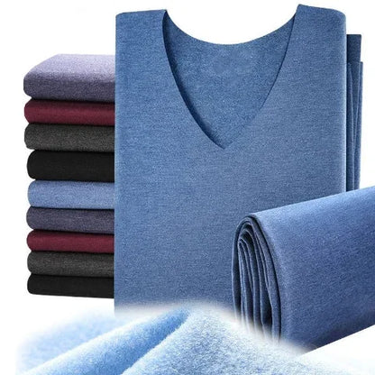 Men's Thermal Underwear Set Velvet Mid-thick Winter Warm Long Johns Shirts & Tops Bottom Suit Outdoor Sports Base Layer
