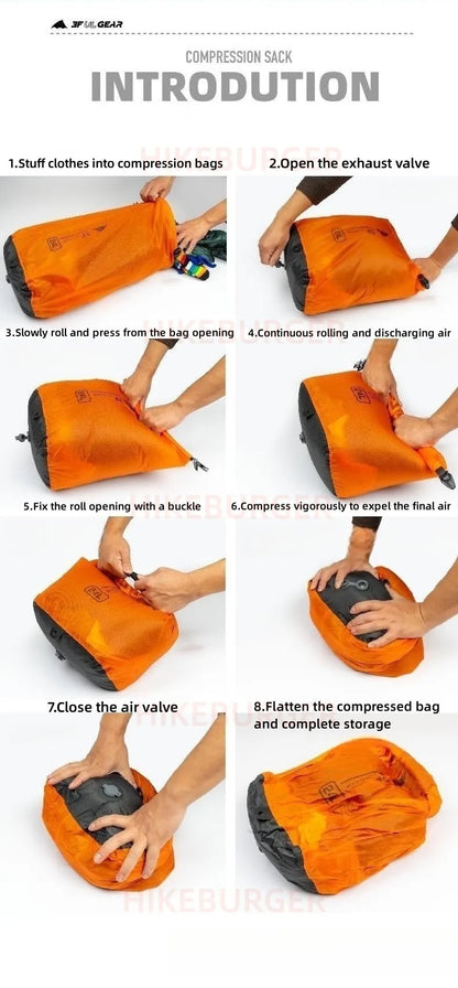 3F UL Gear Exhaust Drifting Storage Bag Stream Tracing Swimming Tourism Compressing Waterproof Bag Outdoor Hiking Dry Bag