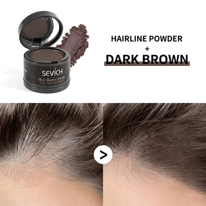 Waterproof Hairline Shadow Powder Instantly Makeup Edge Control Hair Concealer Root Cover Up Gray