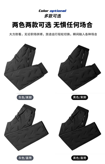 Lamb Plush Cotton Jacket and Winter Pants for Men Plush and Thickened Two-piece Warm Set Cross-border Large Size Coat and Pants