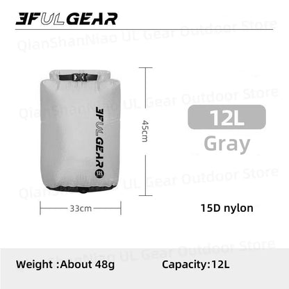 3F UL Gear Exhaust Drifting Storage Bag Stream Tracing Swimming Tourism Compressing Waterproof Bag Outdoor Hiking Dry Bag
