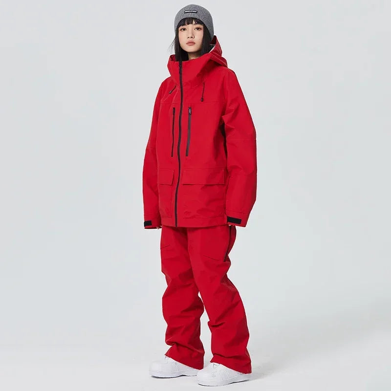 Winter Snowboard Wear Tracksuit New Windproof 2025 Women Ski Clothing Men Outdoor Sport Snow Jacket Pant Sets Couple Skiing Suit