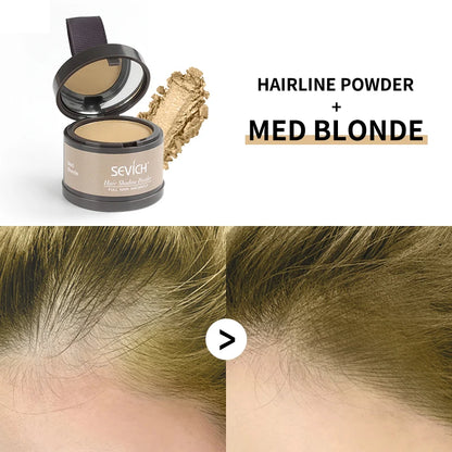 Waterproof Hairline Shadow Powder Instantly Makeup Edge Control Hair Concealer Root Cover Up Gray