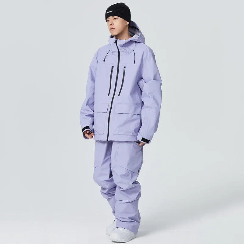 Winter Snowboard Wear Tracksuit New Windproof 2025 Women Ski Clothing Men Outdoor Sport Snow Jacket Pant Sets Couple Skiing Suit
