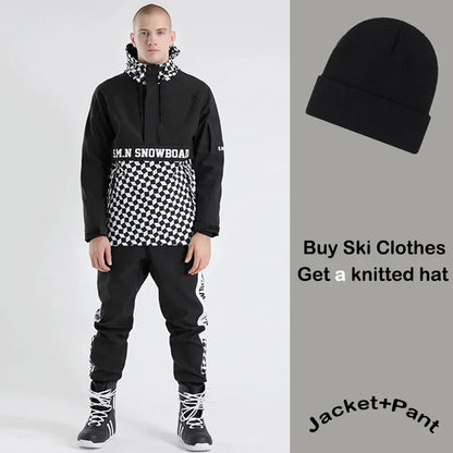 New Ski Suites Adult Winter Waterproof Snowboard Wear Windproof Men Women Skiing Jacket Pant Outdoor Sports Couple Snow Trousers