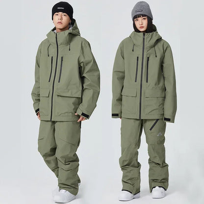 Winter Snowboard Wear Tracksuit New Windproof 2025 Women Ski Clothing Men Outdoor Sport Snow Jacket Pant Sets Couple Skiing Suit