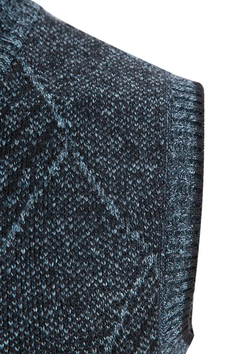 Men Wool Sweaters Vest 2024 Autumn Winter Fleece Warm Casual Zipper Cashmere Sleeveless Solid Knitted Sweater Veste Men Clothes